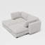 Ensemble canapé-lit d'angle modulaire Nestora avec rangement dissimulé, canapé d'angle flexible-134185601