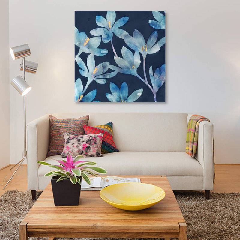 « mystique blue ii », impression sur toile, H 26 po x l 26 po x P 1,5 po