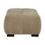 Repose-pieds rembourré rectangulaire avec coussin touffeté en brun clair-1780631377