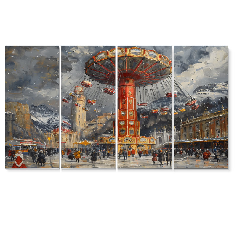 Troene - Amusement Parks, impression d'art mural, H 32 po x l 64 po