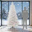 Arbre de Noël artificiel enneigé 7,5 pi