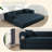 Boneless Convertible Sleeper Sofa Bed with Cylindrical Pillow, Corduroy Folding Mattress Couch, Floor Sofa Sofa-in-a-Box, No Installation & Easy to Transport, Deep Seat-1614710059