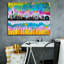 «Las Vegas Skyline» par Dean Russo, art mural sur toile-1033733647