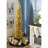 Home Heritage 7 Foot Pencil Artificial Prelit Christmas Tinsel Tree, Champagne