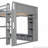 Wood Gaming Loft Bed with Desk, Multi-storage Shelves, LED and a Hanging Clothes Rack-1192254023