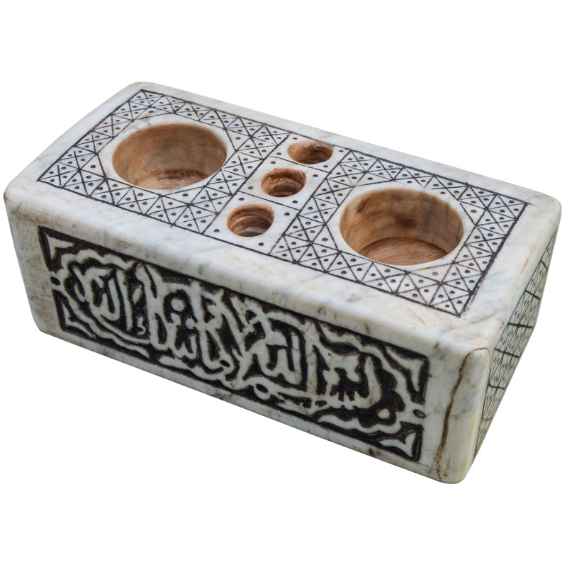 3.25'' H Marble Tabletop Candelabra