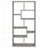 Winou 8-shelf Geometric Bookcase-374010643