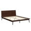Structure de lit en bambou massif Aurandi Minimalist Auren avec support de lattes robuste, aucun sommier requis-129876701