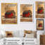 Gris et rouge, automne rétro, grange, art mural-2096505037-2096505016