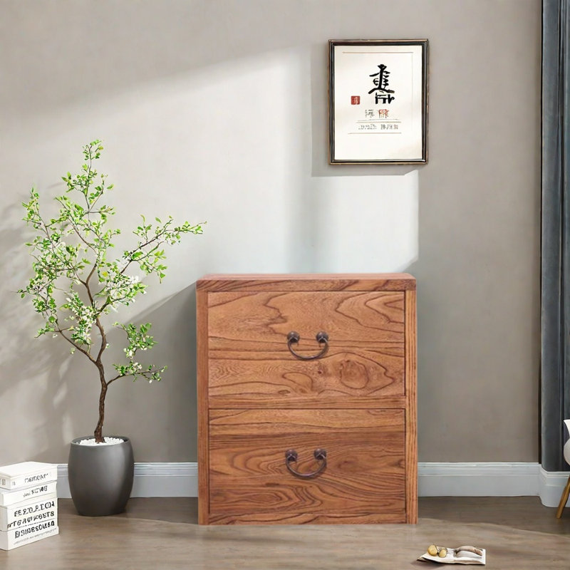 Console en bois d'orme massif