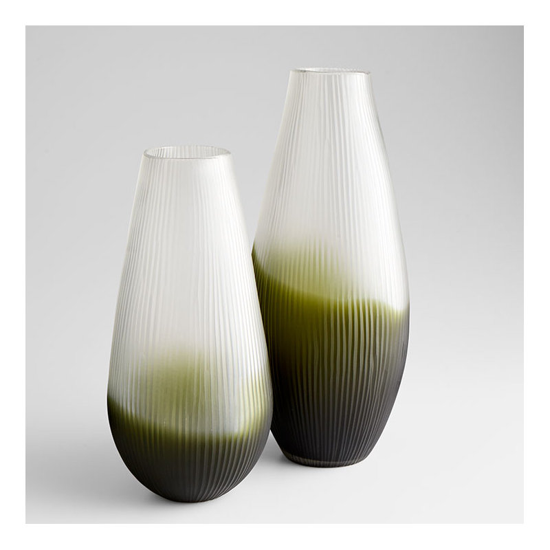 Benito Glass Table Vase, 17.75" H x 7.5" W x 7.5" D