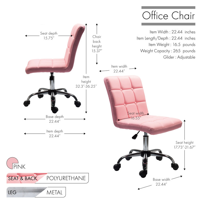 Office Chair, Pink