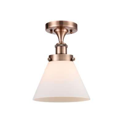 Plafonnier semi-encastré 1 lumière Ballston Urban Cone
