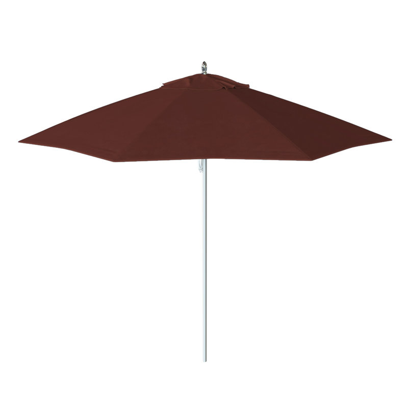 Parasol de marché 9 pi Caelo, Toile Toile Sunbrella® au henné
