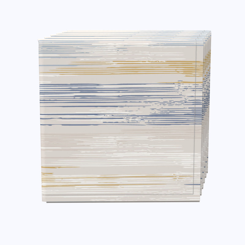 100% Cotton Striped Square Napkin