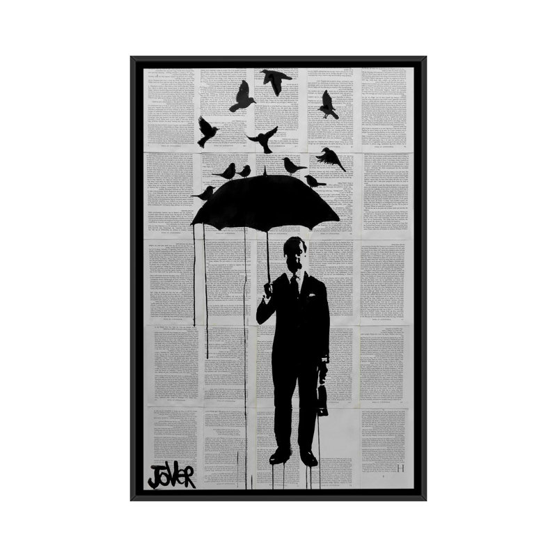 «Just a Perfect Day», impression sur toile, Toile avec cadre noir, H 48 po x l 32 po x P 1,5 po