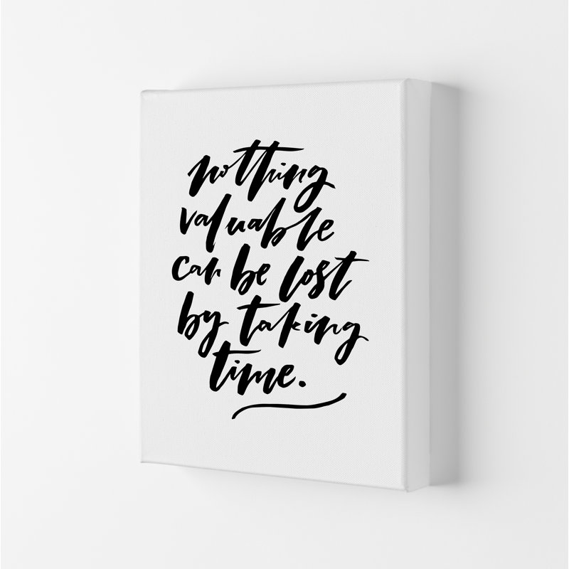 Nothing Valuable Can Be Lost - Print, 84.1cm H x 59.4cm W x 4cm D, Wrapped Canvas