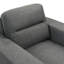 Canapé et chaise rembourrés en tissu 2 pièces Loseff, gris