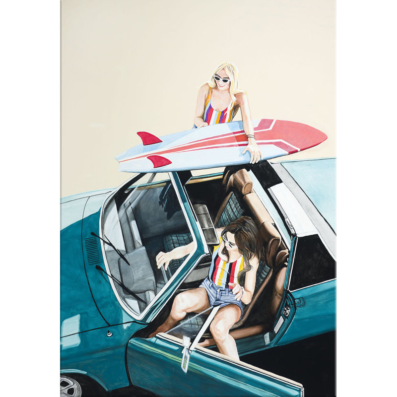 Gone Surfing by Jeff Schaub - Painting on Canvas