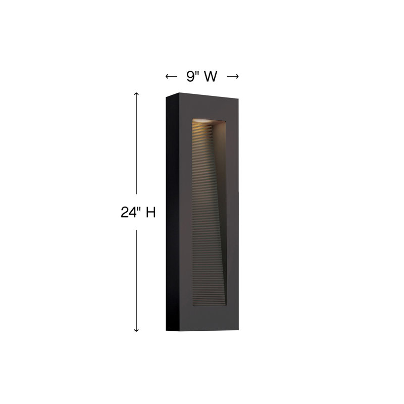 Luna 2 Light Outdoor Flush Mount, LED, Titanium, Medium