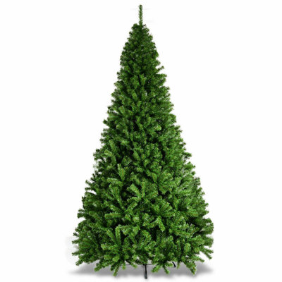Arbre de Noël à charnières de 9 pi avec support en métal The Holiday Aisle®