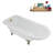 62" Streamline Clawfoot Tub,Tray,Drain, Clawfeet-101628983-102218223