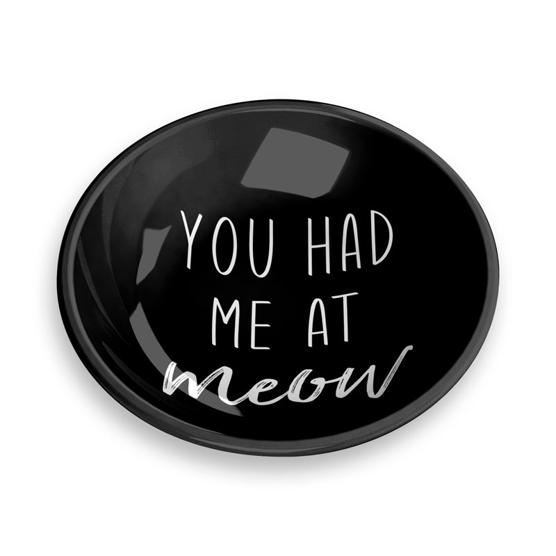 Meow Sentiment Anti-Skid Pet Bowl