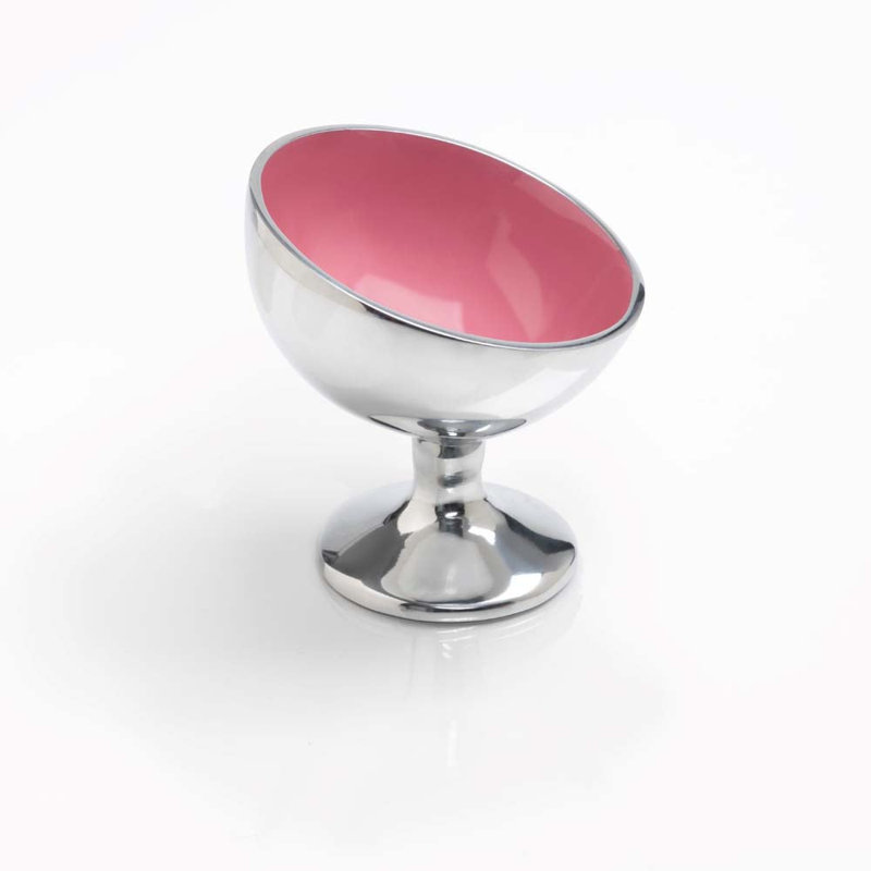 Icecream Cup, Silver/Rose Pink