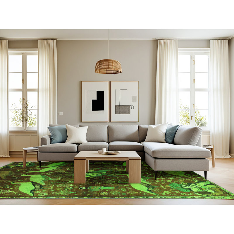 Performance Abstract Indoor Rug, Rectangle 8' x 10'