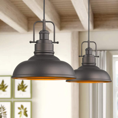 Luminaire suspendu en bronze huilé Ricciardi