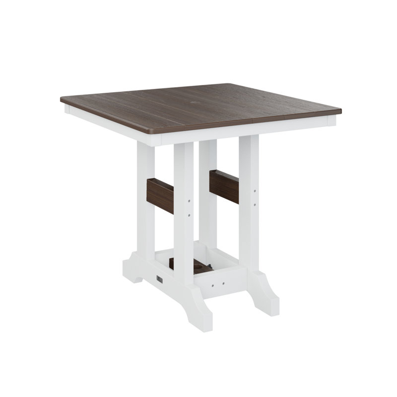 Table de salle à manger carrée Brandon, Imbuia, H 30,87 po x l 33 po x P 33 po
