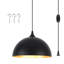 Mehriban 12 inch 1 - Light Plug In Pendant Light with On/Off Dimmer Switch-1425458567