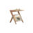 Minimalist Modern Light Walnut-coloured Ash Wood Side Table