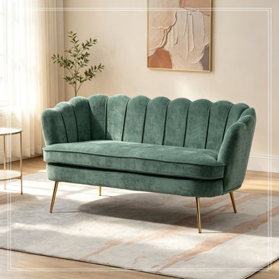 Loveseat with Sturdy Metal Legs