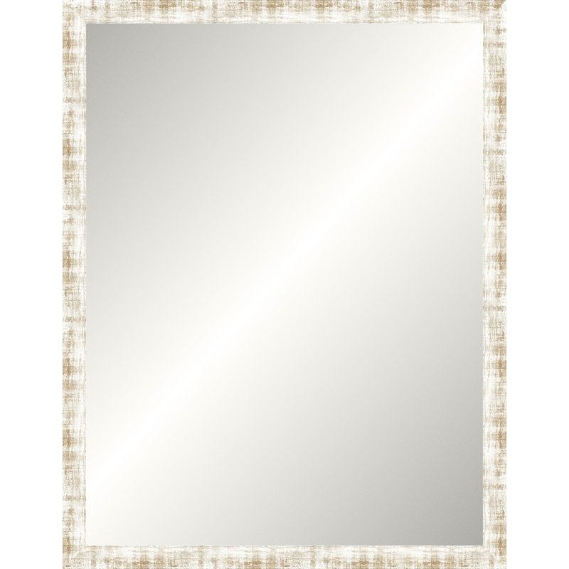 Miroir blanc délavé, Medium rectangle