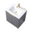 Ensemble de meuble-lavabo simple 24 po gris