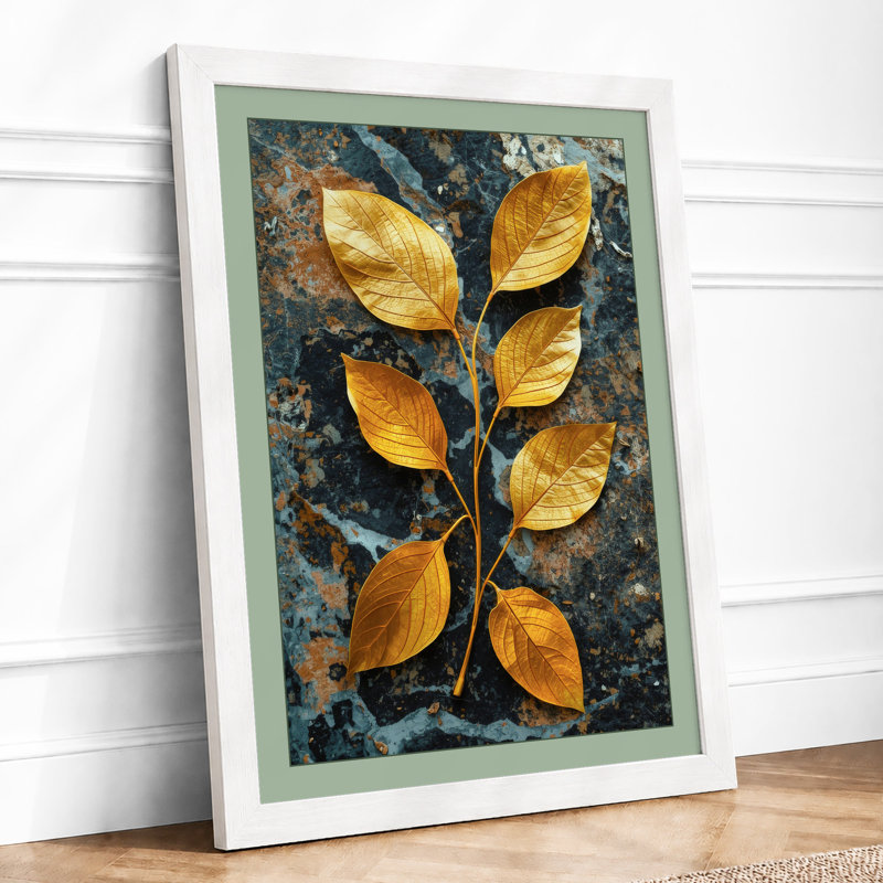 Gilded Botanica Botanical - Framed Print, A2 - 59.4 x 42.0 cm, White