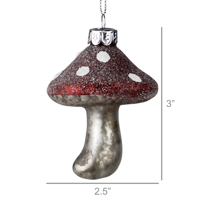 Figurine suspendue champignon de Noël