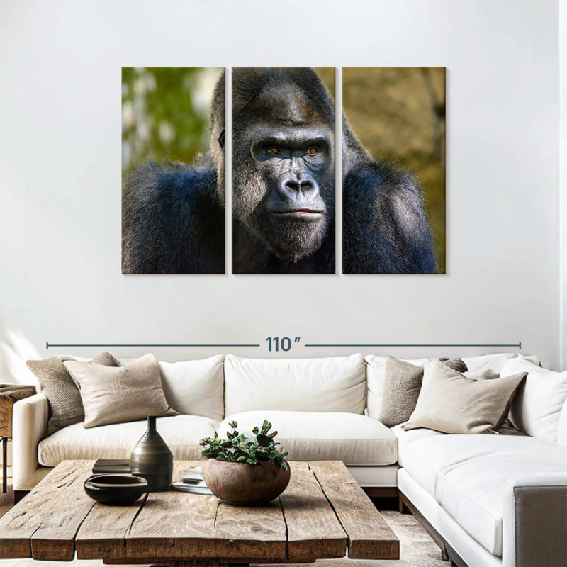 Mountain Gorilla, 48" H x 74" W