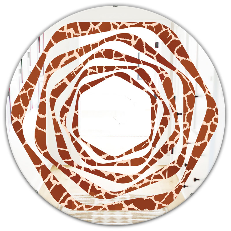 Miroir mural Whirl, H 23,6 po x l 23,6 po
