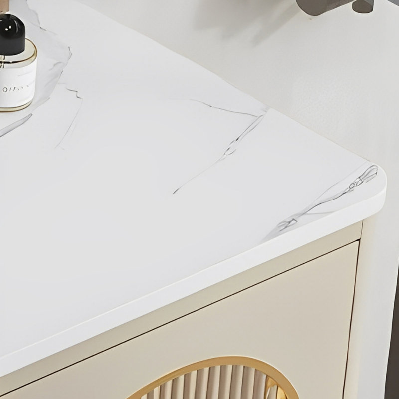Light luxury cream style bathroom cabinet, 62.99"