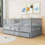 Lit de rangement en bois avec garde-corps et 2 tiroirs-93548536-93548537