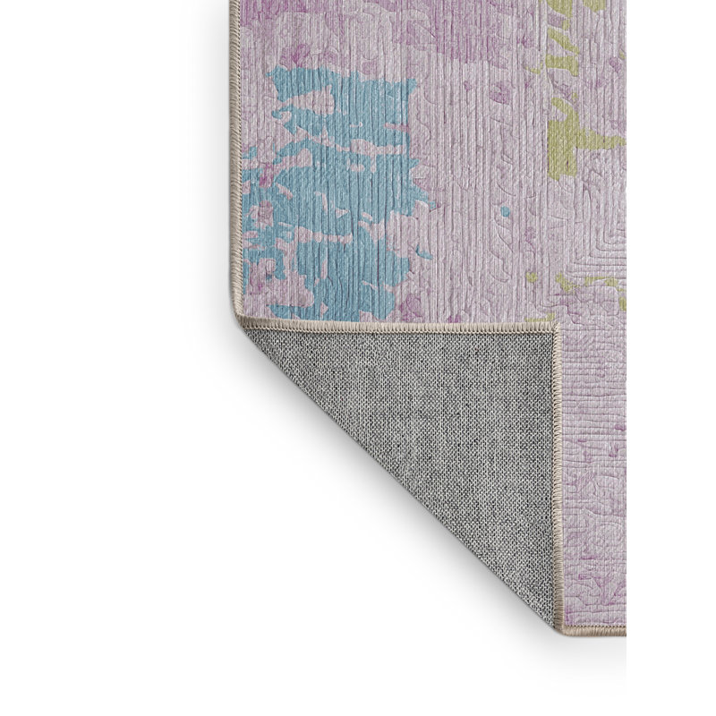Tapis beige lavable à la machine, Rectangle 6 pi x 9 pi