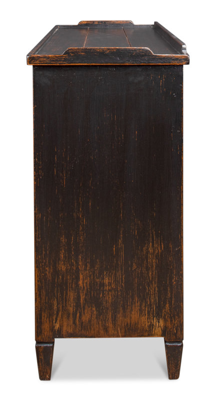 Madigan 64'' W Solid Wood Sideboard, Antique Black