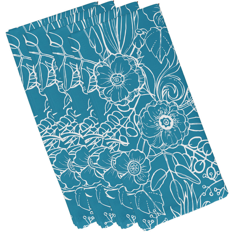 Ensemble de serviettes 4 pièces Marlow, Bleu