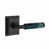 Flat Black/Green Marble Handle