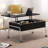 35.4" Lift Top Coffee Table with Storage, Black