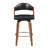 Blanco Swivel Upholstered Counter Stool with Solid Wood Frame-1214313205