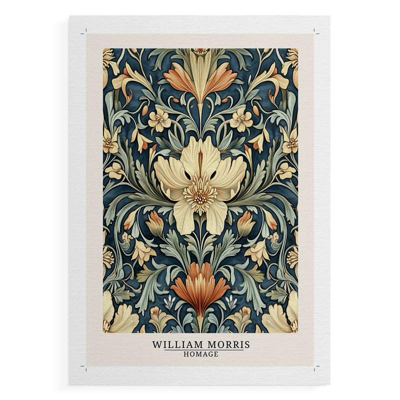 Collection de DMCCLI de la série Wm Morris - impression sur toile seulement - non encadrée, H 12 po x l 8 po
