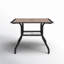Square Metal Outdoor Dining Table With Umbrella Hole , 94cm W 94cm D-1905561692